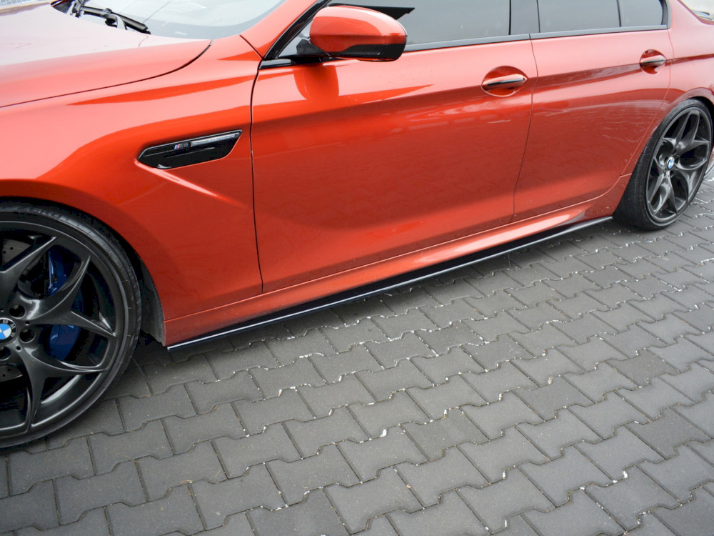 Side Skirts Diffusers BMW M6 Gran Coupe F06 - Textured - 3 