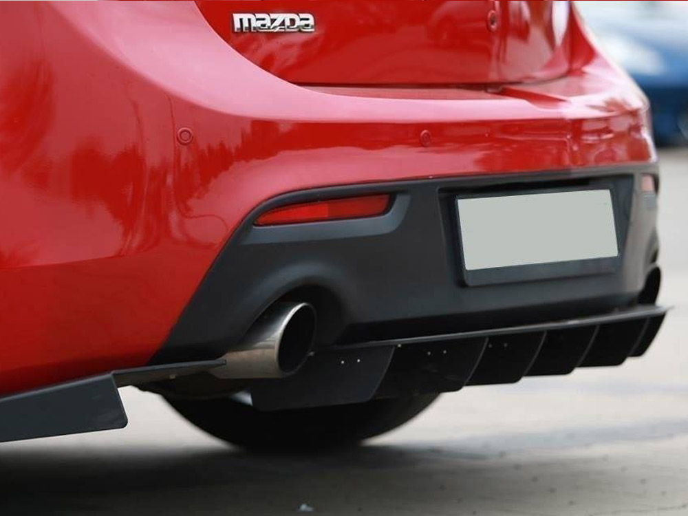 Racing Rear Side Splitters Mazda 3 Mk2 MPS - 4 