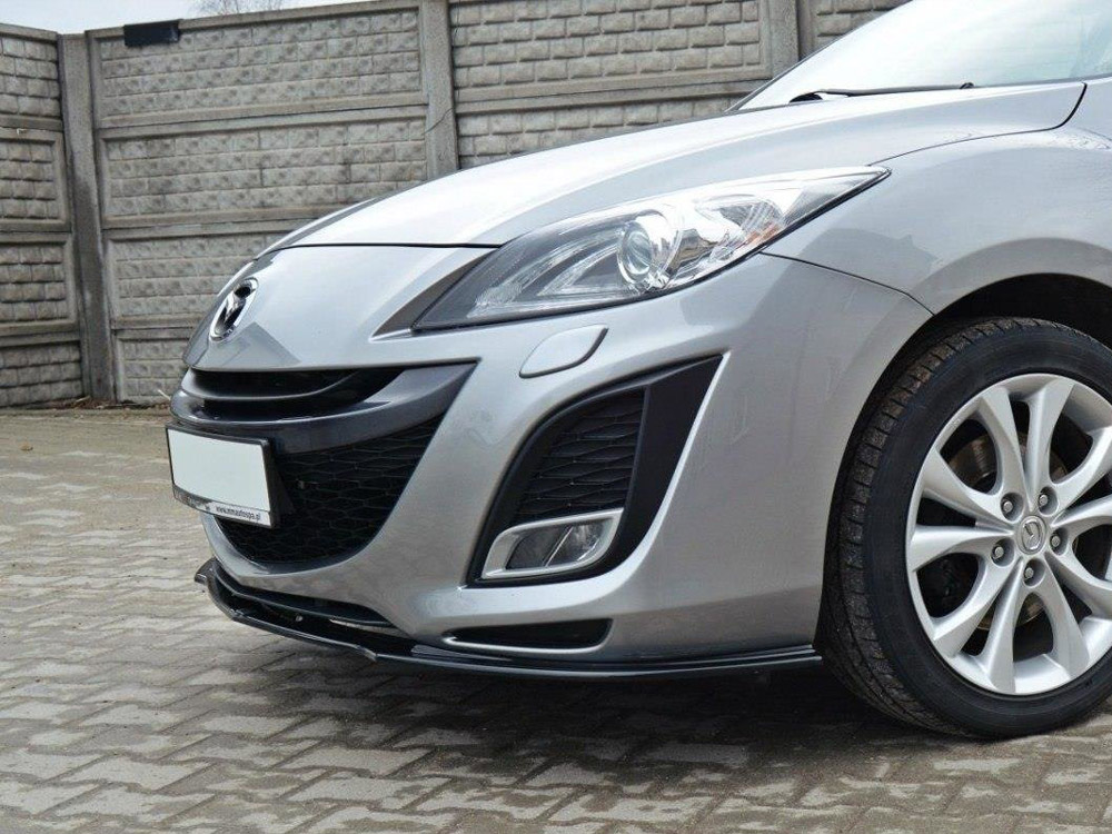 Front Splitter Mazda 3 Mk2 Sport (Preface) - Carbon Look - 4 