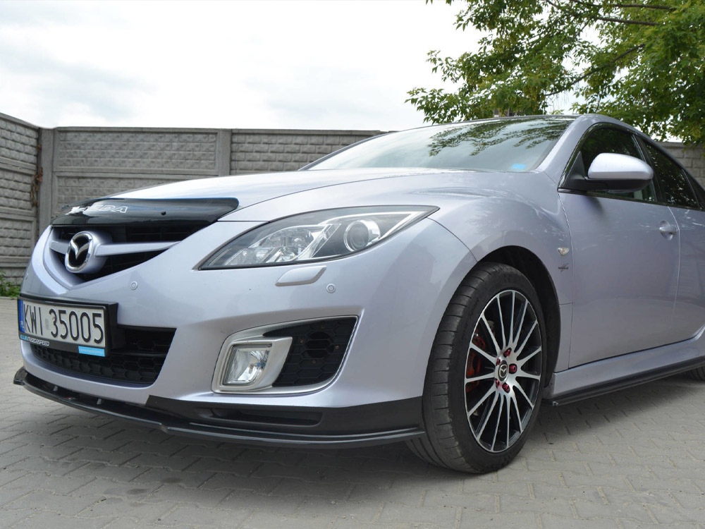 Front Splitter Mazda 6 Mk2 Sport Hatch (GH-series) Pre-facelift (2008-2010) - Carbon Look - 4 