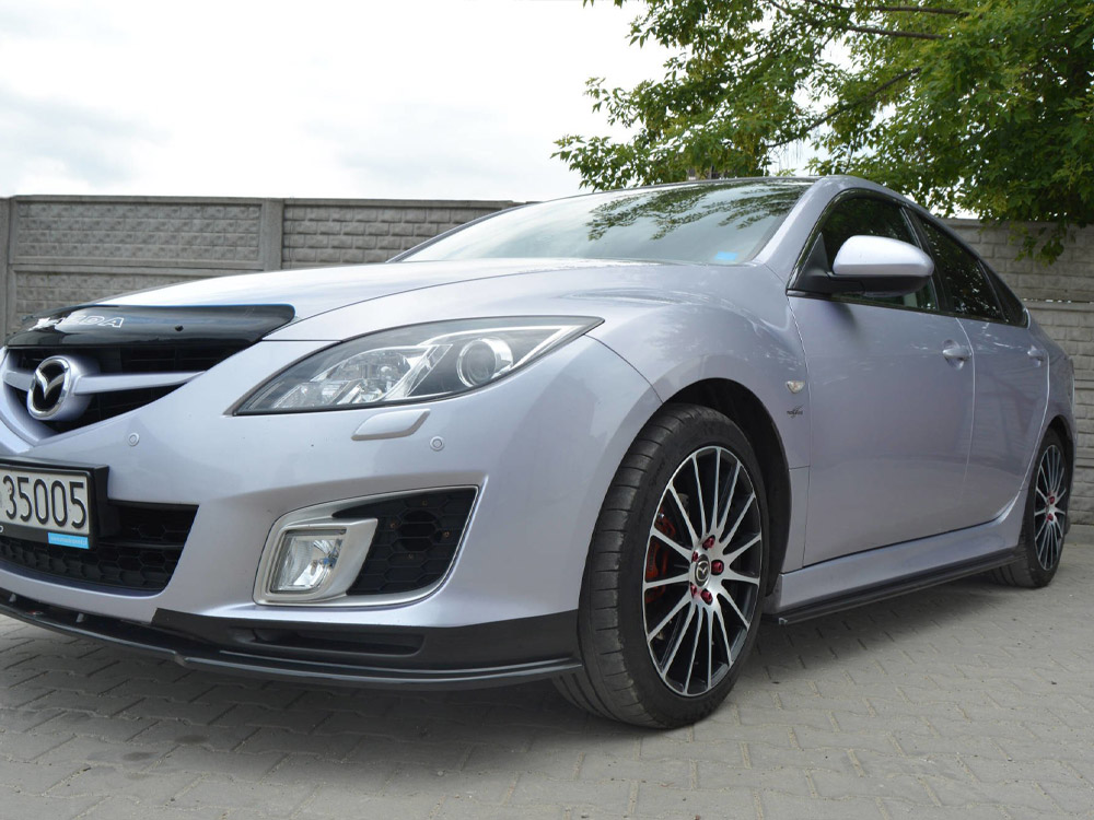 Side Skirts Splitters  Mazda 6 MK2 Sport Hatch (Gh-series) Pre-facelift (2008-2010) - Carbon Look - 4 