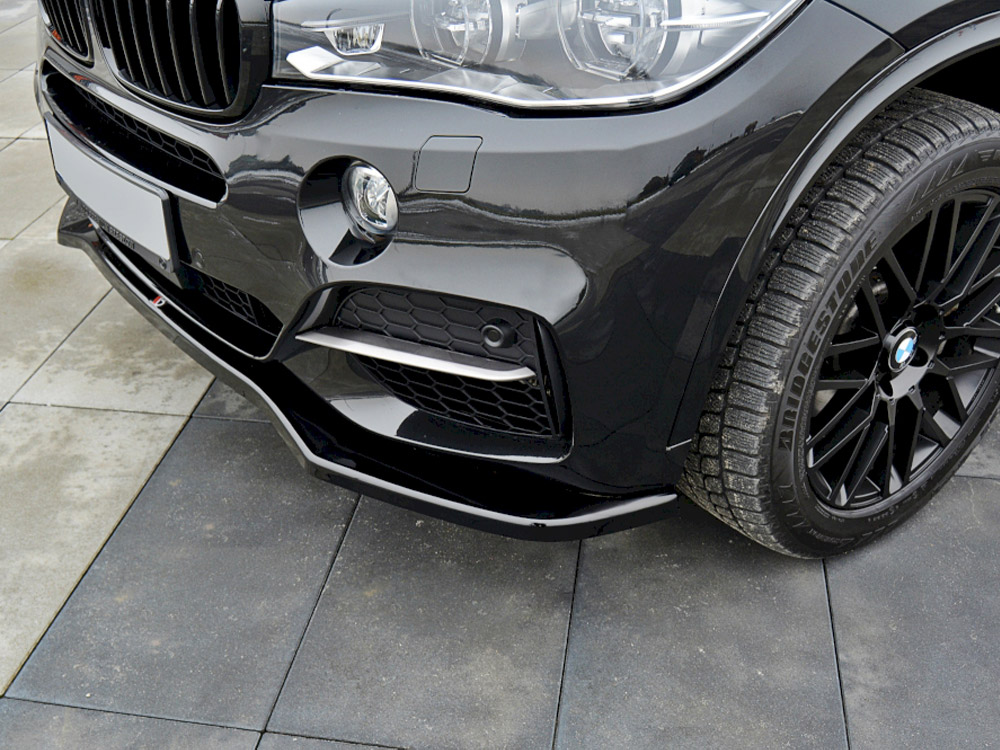 Front Splitter V.1 BMW X5 F15 M50D (2014-2018) - Textured - 2 