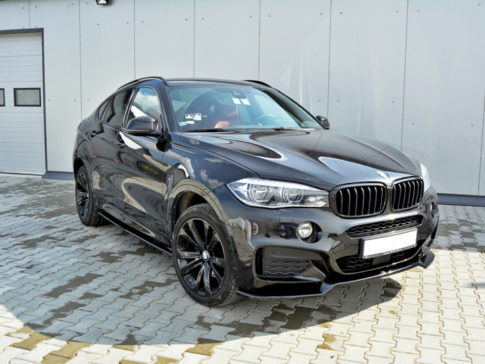 Front Splitter V.1 Bmw X6 F16 M Sport (2014-2019) - Textured - 2 