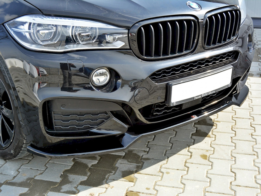 Front Splitter V.1 Bmw X6 F16 M Sport (2014-2019) - Textured - 3 