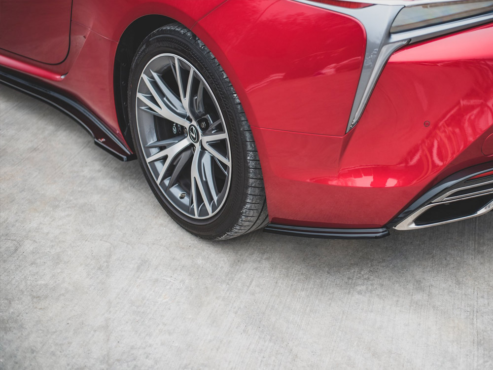 Rear Side Splitters Lexus LC 500 (2017-) - Textured - 4 