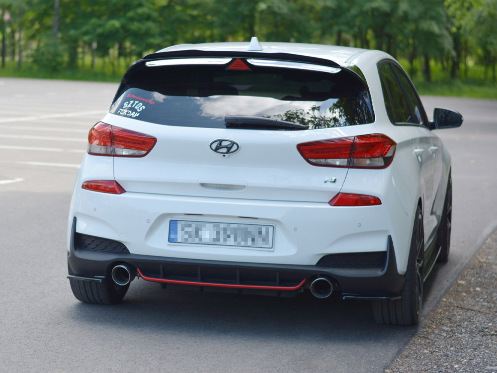 Rear Side Splitters Hyundai I30 Mk3 N (2017-2020) - Carbon Look - 2 