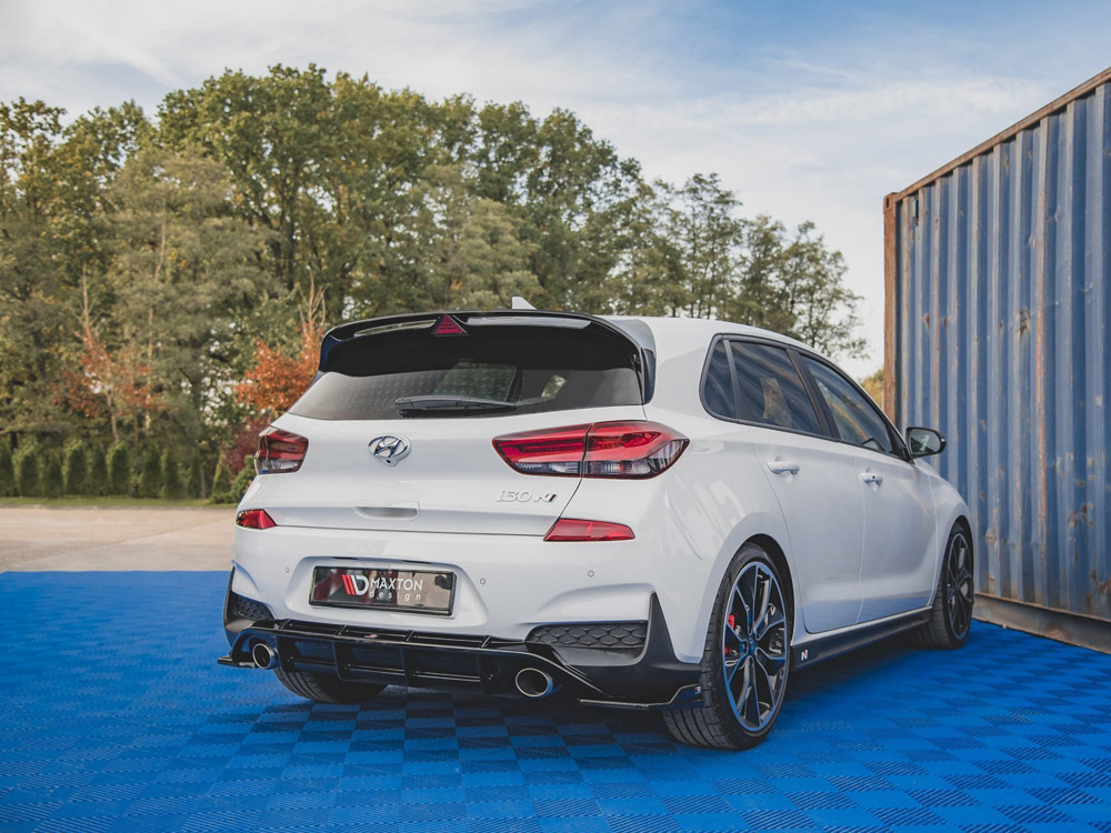 Rear Side Splitters V4 Hyundai I30 N MK3 Hatchback (2017-2020) - Carbon Look - 2 