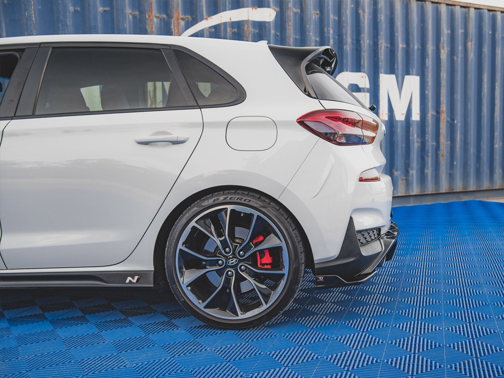 Rear Side Splitters V4 Hyundai I30 N MK3 Hatchback (2017-2020) - Carbon Look - 5 