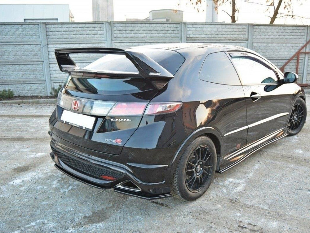 Rear Side Splitters Honda Civic VIII Type S/R - Carbon Look - 3 