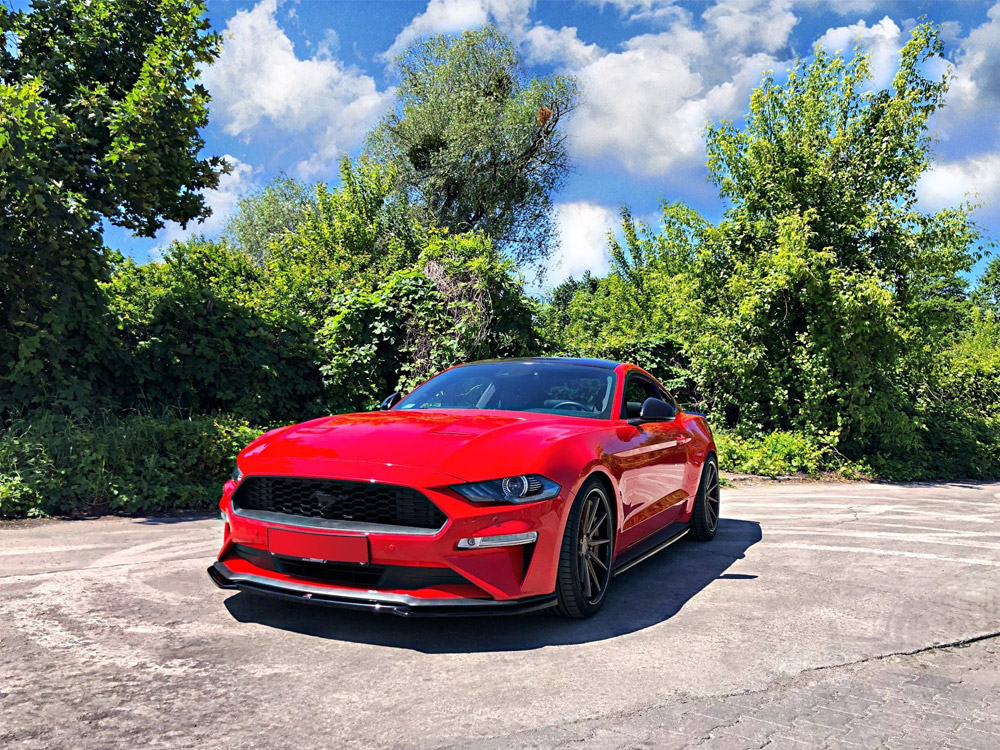 Front Splitter Ford Mustang Mk6 Facelift (2018-) - Carbon Look - 2 