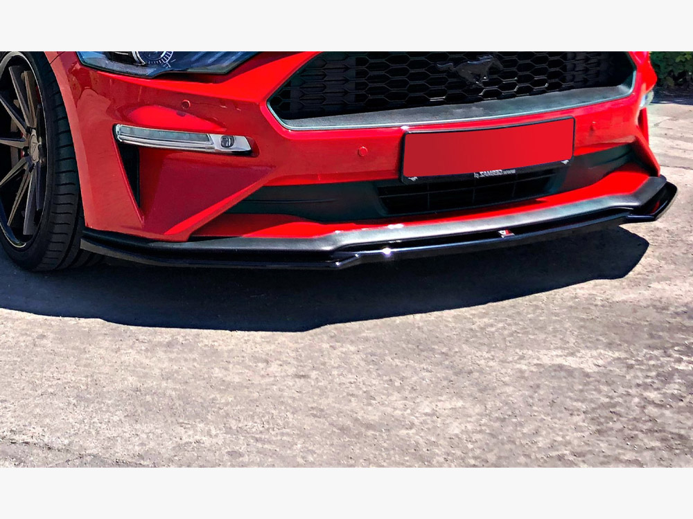 Front Splitter Ford Mustang Mk6 Facelift (2018-) - Carbon Look - 3 