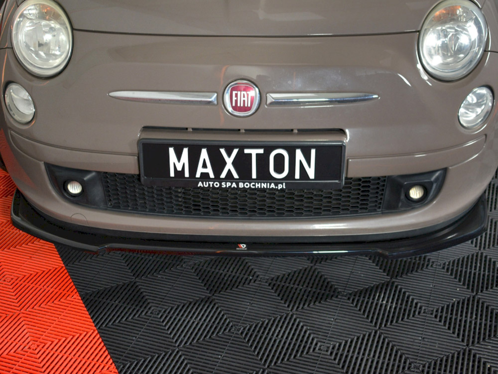 Front Splitter V.2 Fiat 500 Pre-facelift (2007-2014) - Carbon Look - 2 