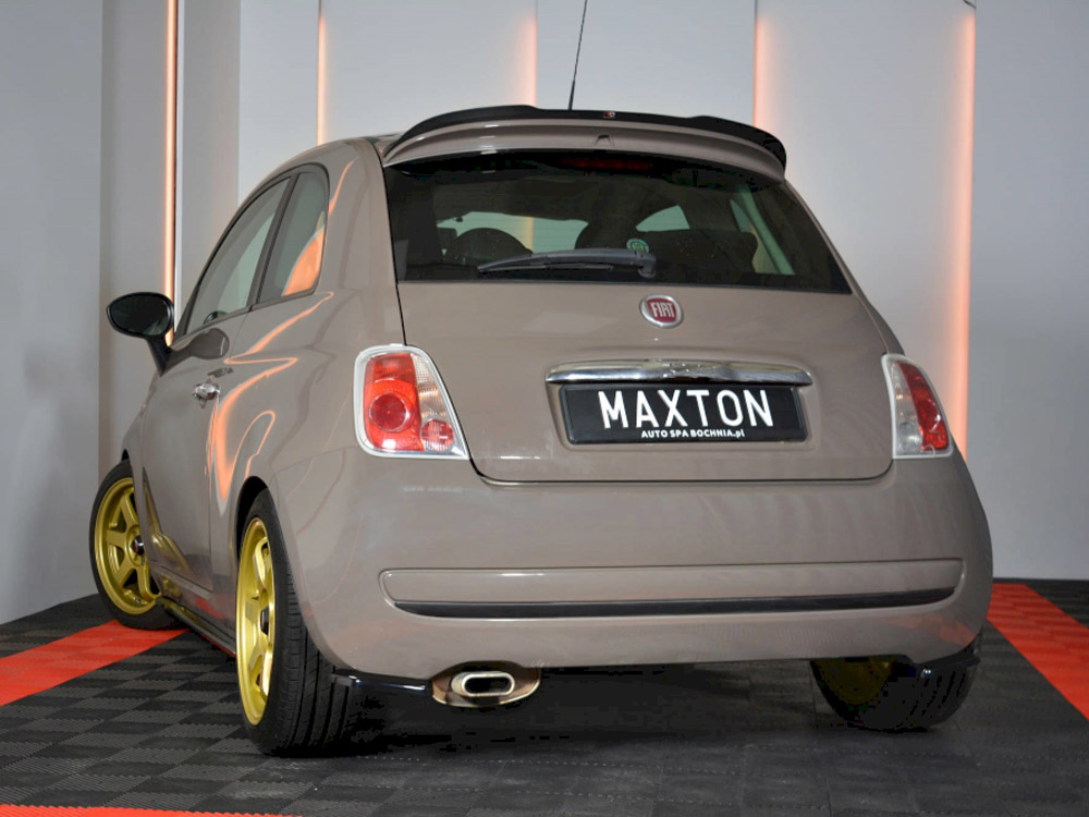 Rear Side Splitters Fiat 500 Pre-facelift (2007-2014) - Carbon Look - 2 