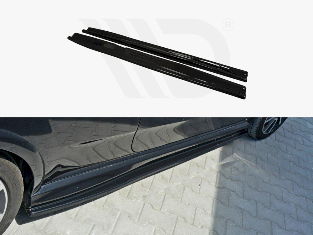 Side Skirts Diffusers Fiat Punto EVO Abarth (2010-2014) - 1 