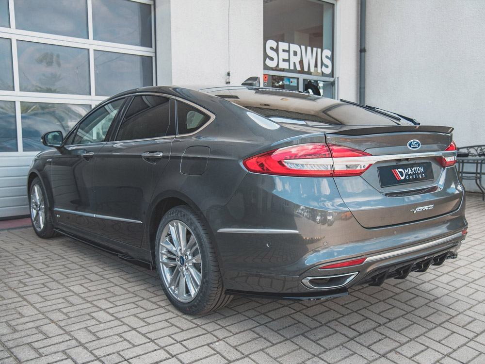 Rear Side Splitters Ford Mondeo Vignale Mk5 Facelift - Textured - 2 