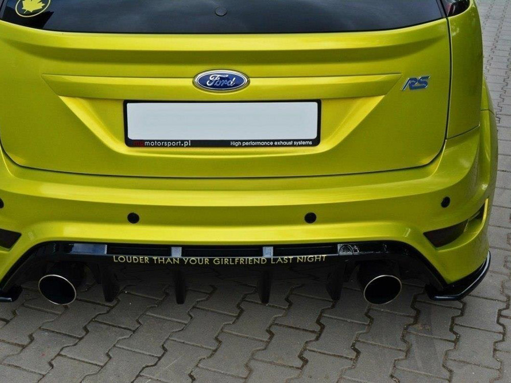 Rear Side Splitters Ford Focus MK2 RS - Textured - 4 