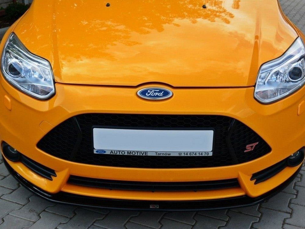 Front Splitter V.2 Ford Focus MK3 ST Preface Model - Carbon Look - 3 