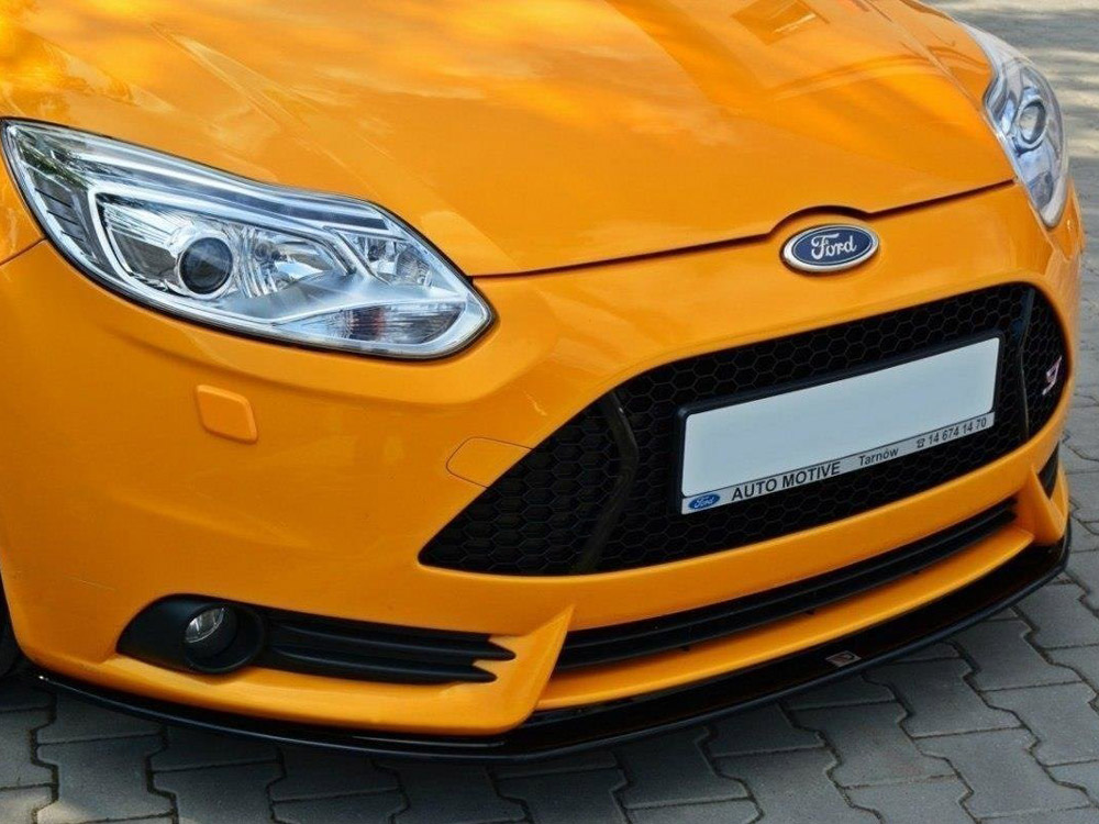 Front Splitter V.2 Ford Focus MK3 ST Preface Model - Carbon Look - 4 