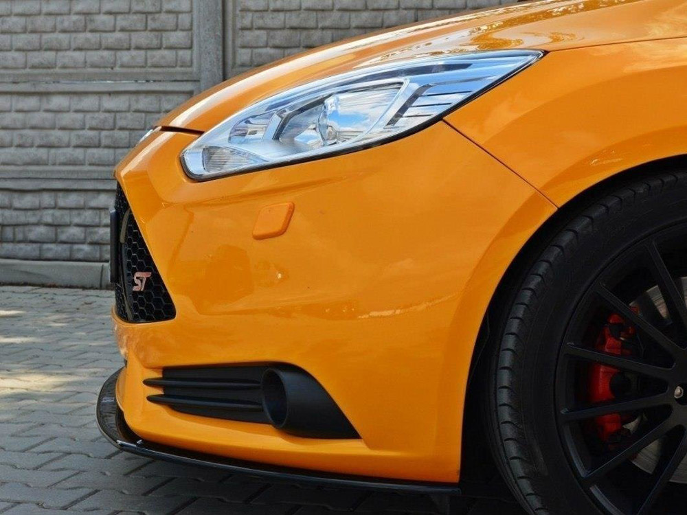 Front Splitter V.2 Ford Focus MK3 ST Preface Model - Carbon Look - 5 