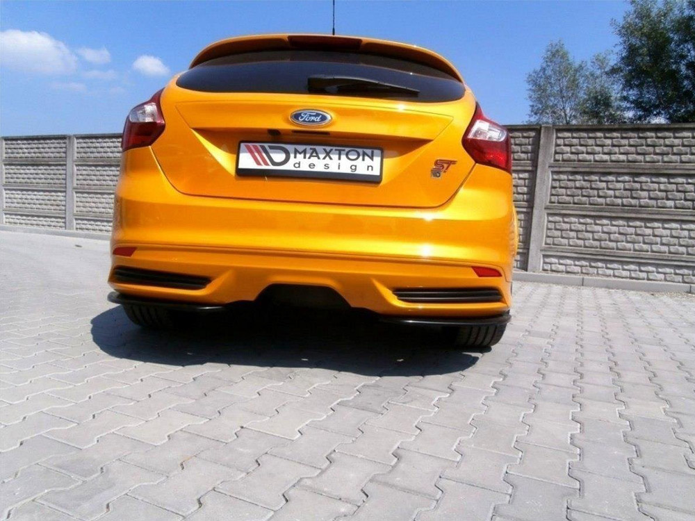 Rear Side Splitters Ford Focus MK3 ST Preface Model - Carbon Look - 2 