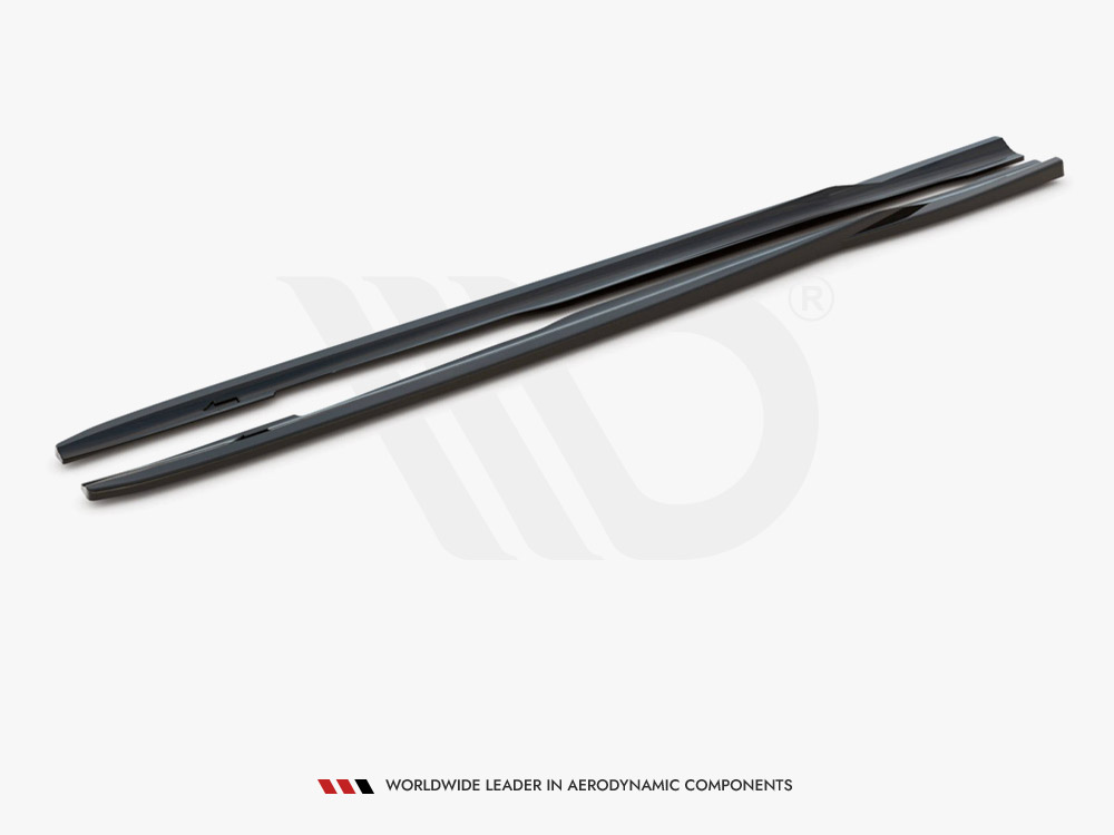 Side Skirts Diffusers V2 Ford Focus ST & RS MK3 (2015-2018) - Textured - 4 