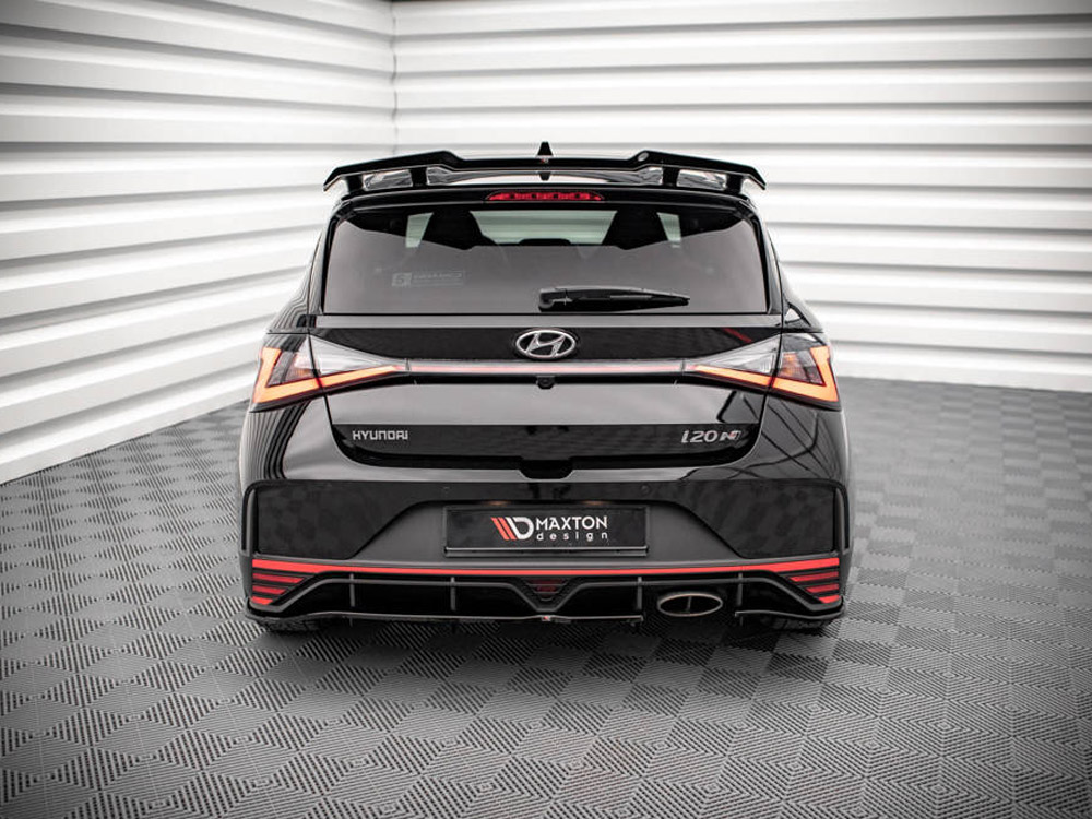 Central Rear Splitter (Vertical Bars) Hyundai I20 N Mk 3 - Maxton Design UK