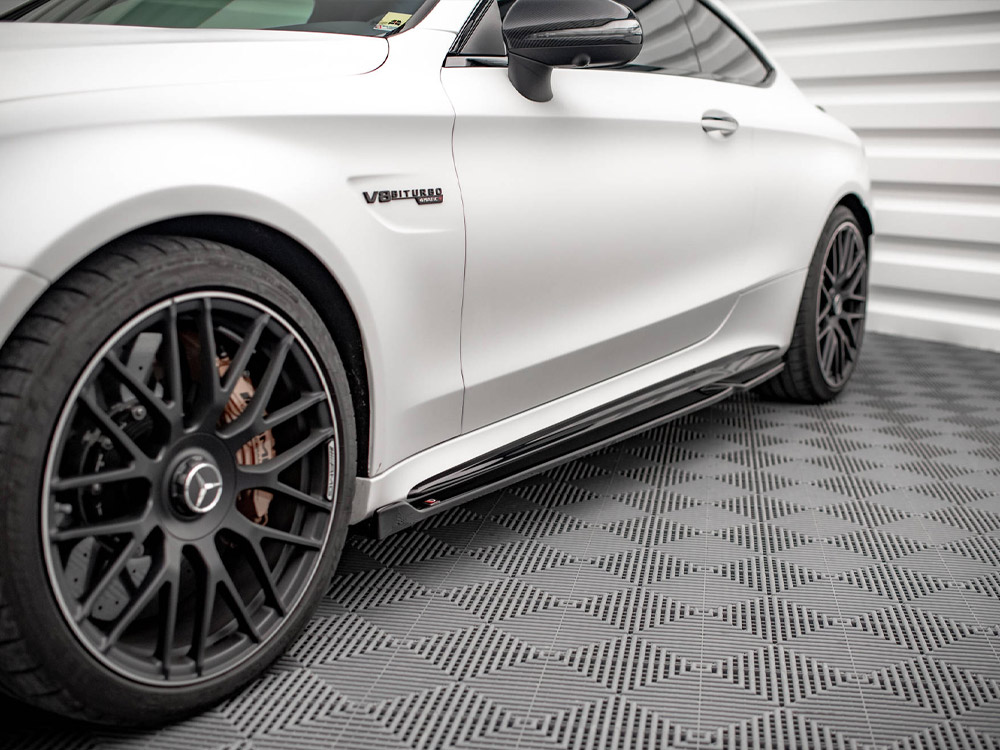 Side Skirts Diffusers V.2 Mercedes-AMG C 63AMG Coupe C205 Facelift - 3 