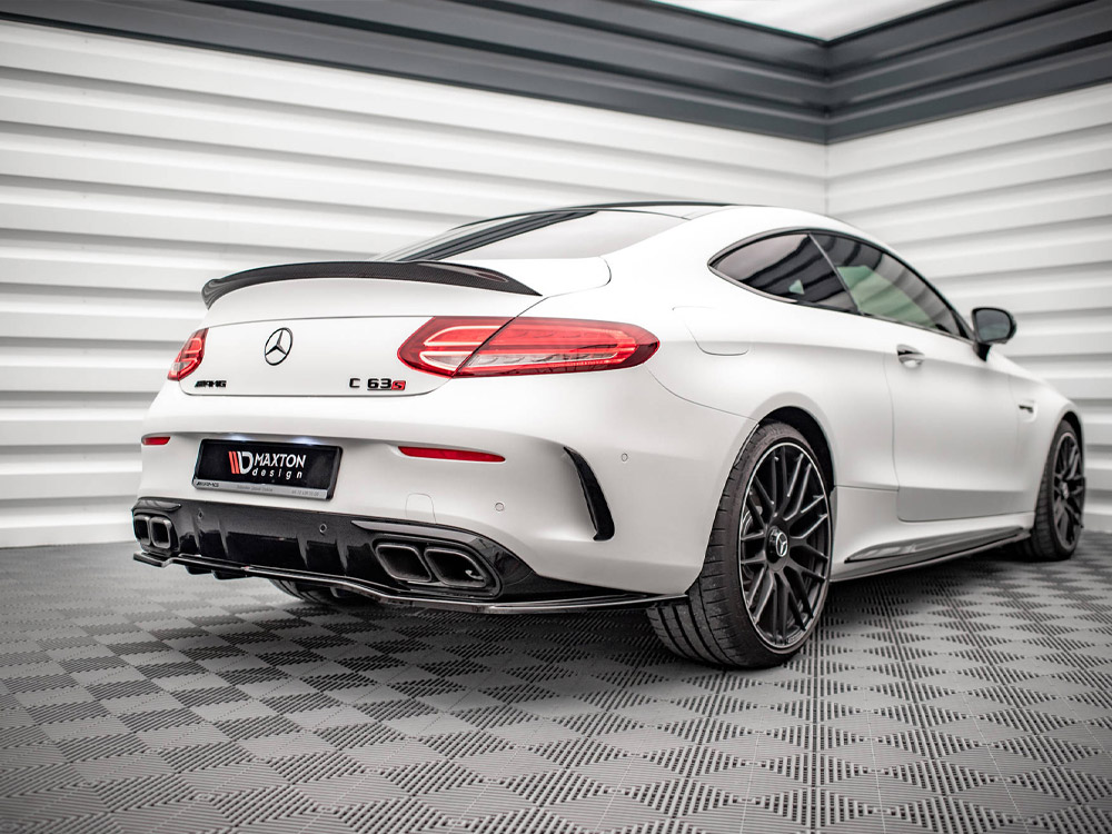 Rear Splitter (Vertical Bars) Mercedes-AMG C 63AMG Coupe AMG Aero Pack C205 Facelift - 2 