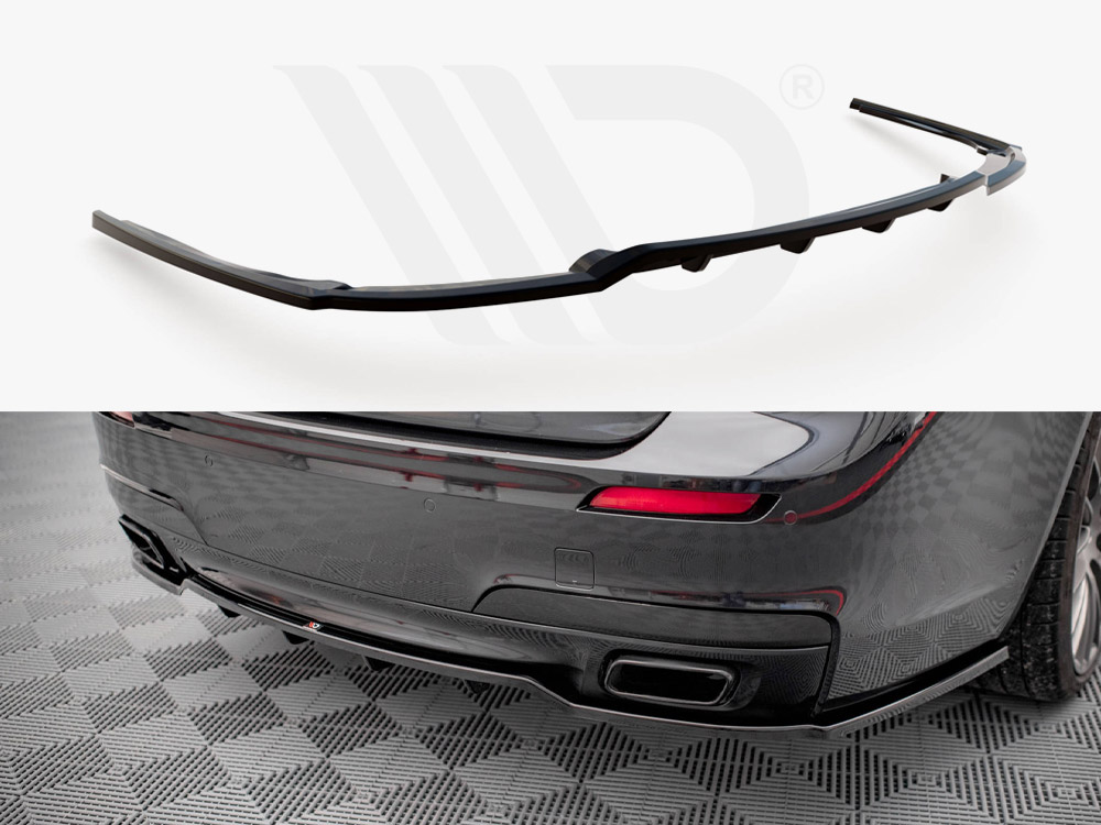 Central Rear Splitter (Vertical Bars) BMW 7 M-Pack F01 (2008-2013) - 1 