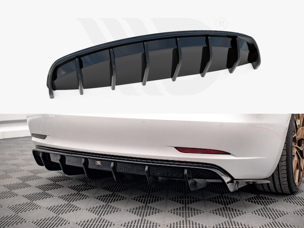 Rear Valance V.2 Tesla Model 3 (2017-) - Maxton Design UK