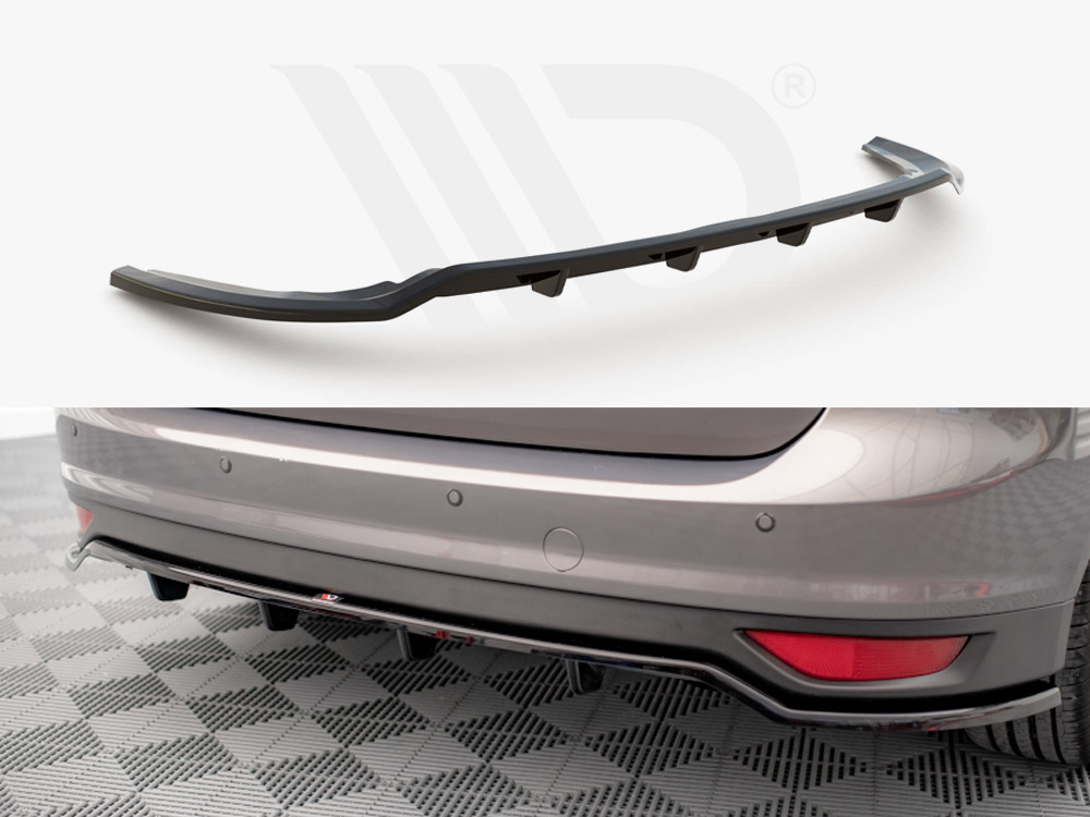 Central Rear Splitter (Vertical Bars) Ford C-Max Mk 2 - Maxton Design UK