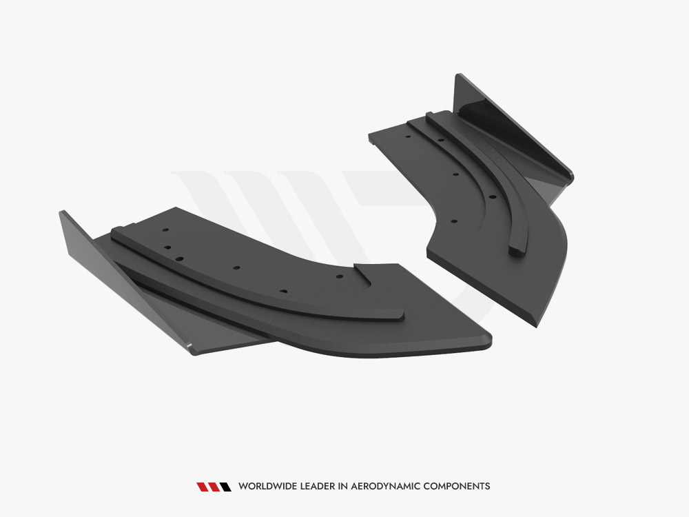 Street PRO Rear Side Splitters + Flaps Mazda 3 MPS Mk1 US-Spec Version - 5 