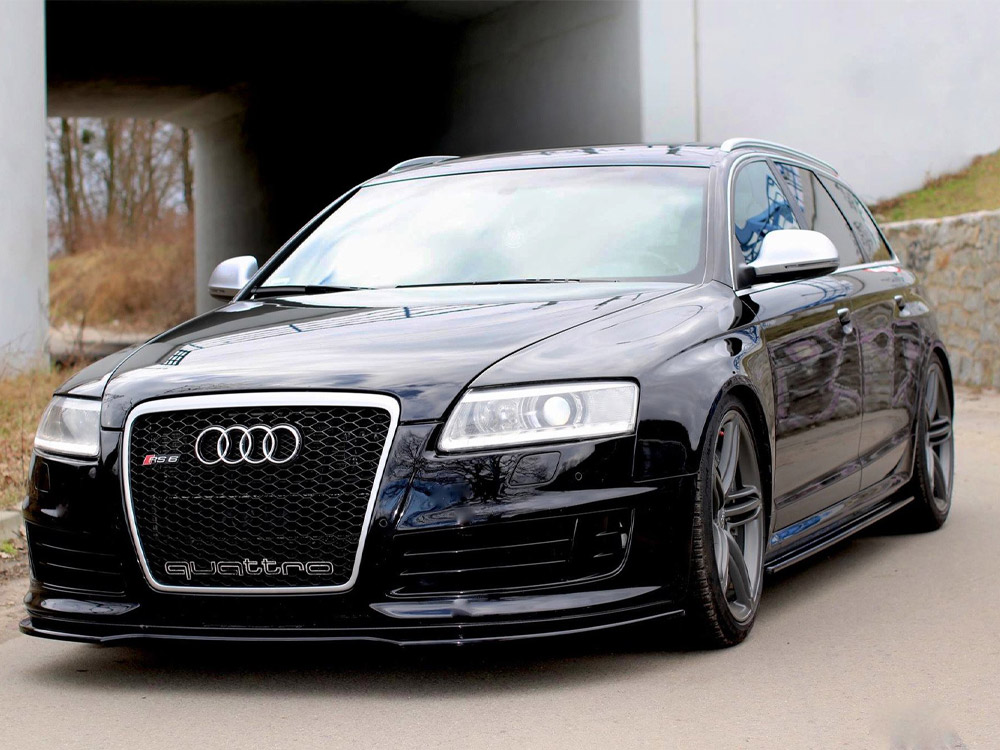 Side Skirts Diffusers Audi RS6 C6 - Carbon Look - 3 