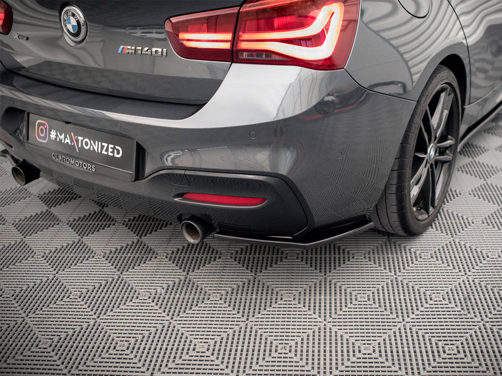 Rear Side Splitters V.1 BMW 1 F20 / F21 Facelift - Textured - 3 