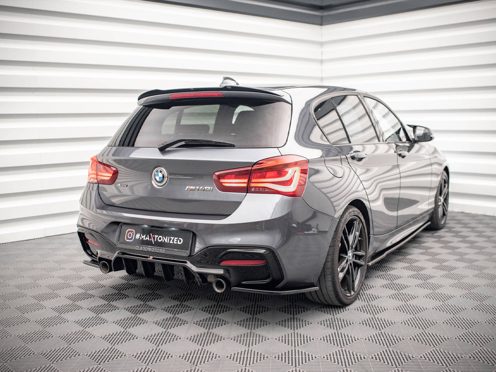 Rear Side Splitters V.3 BMW 1 F20 Facelift - Carbon Look - 2 