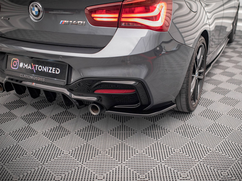 Rear Side Splitters V.3 BMW 1 F20 Facelift - Carbon Look - 3 