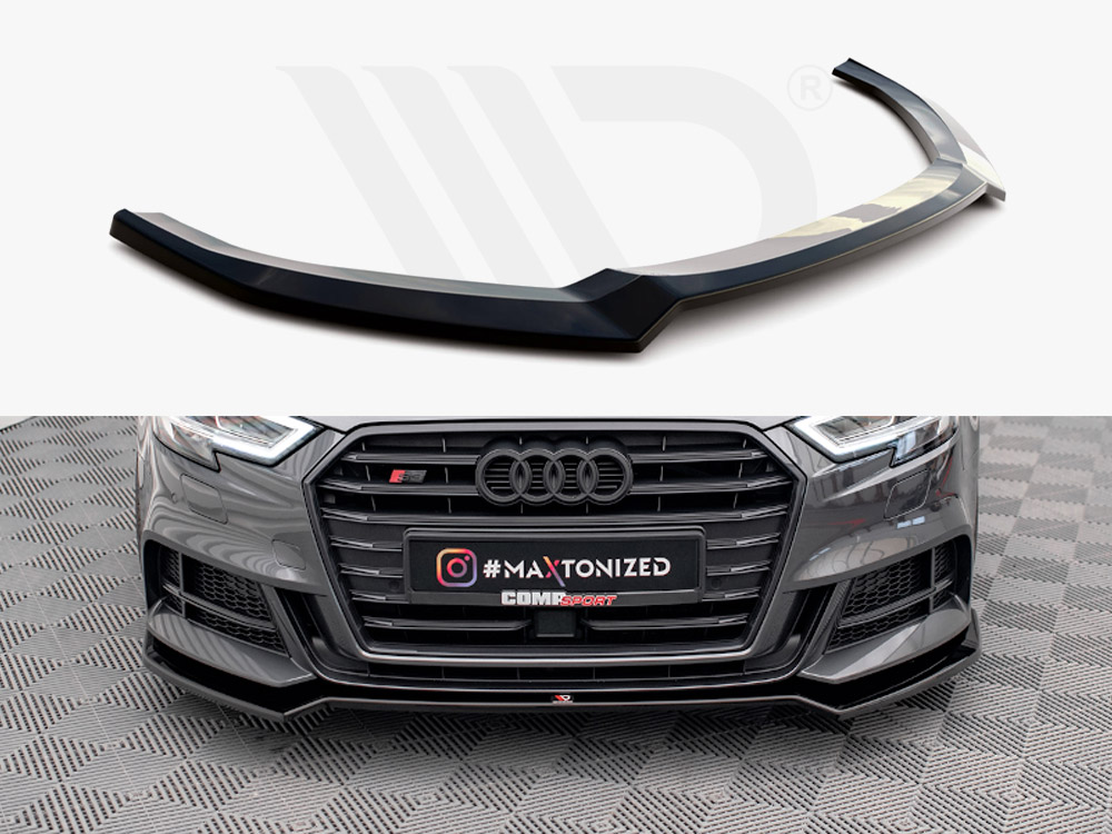 Reduced - Front Splitter V.2 Audi S3 / A3 S-Line Sportback 8V Facelift - 1 