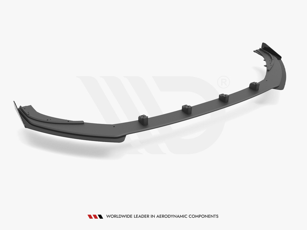 Street PRO Front Splitter V.1 + Flaps Audi S3 / A3 S-Line Sportback 8V Facelift - 5 