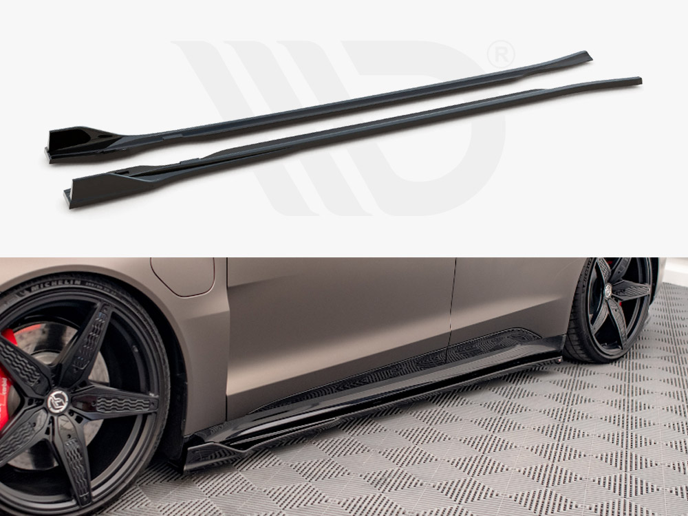 Side Skirts Diffusers V.2 Audi E-tron Gt   Rs Gt Mk 1 - Maxton Design Uk