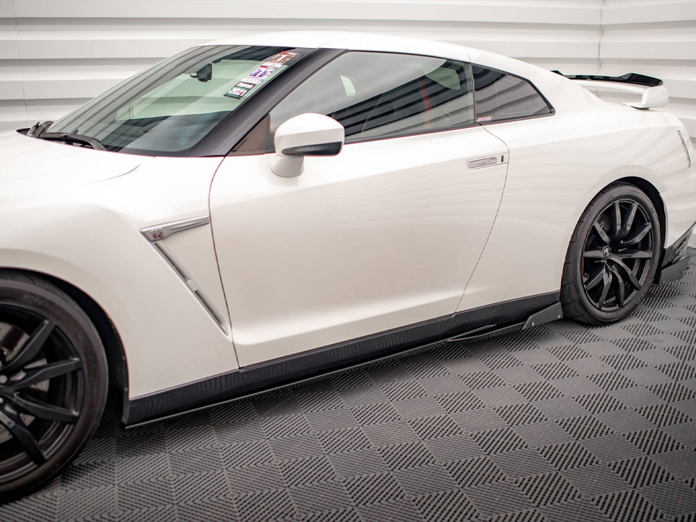 Side Skirts Diffusers + Flaps Nissan GTR R35 1st Facelift - 3 