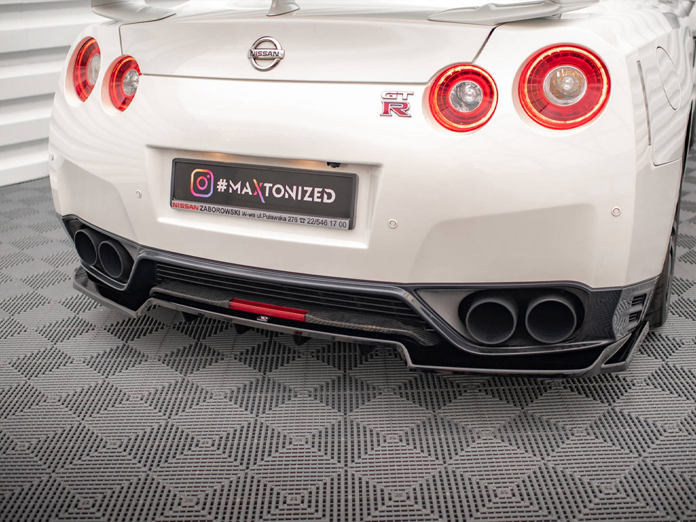 Rear Splitter (Vertical Bars) Nissan GTR R35 1st Facelift - 3 