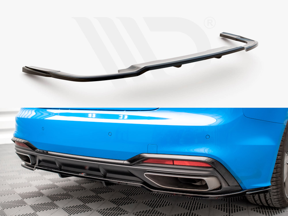 Central Rear Splitter (Vertical Bars) Audi A5 S-Line F5 Facelift - 1 