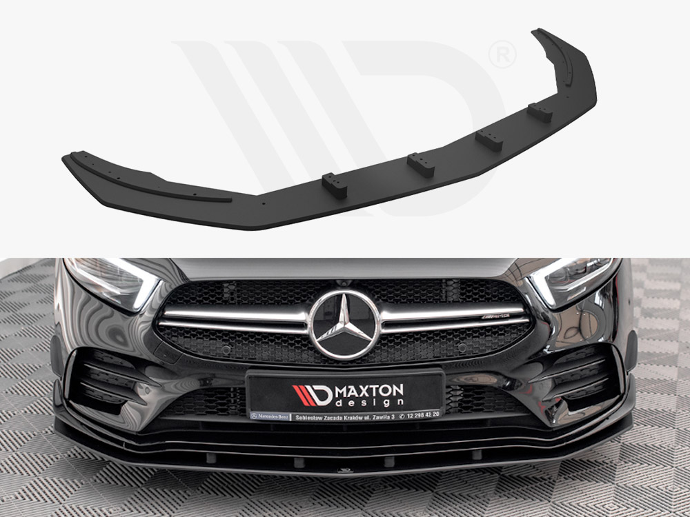 Street PRO Front Splitter Mercedes A35 AMG / AMG-Line Aero Pack W177  - 1 