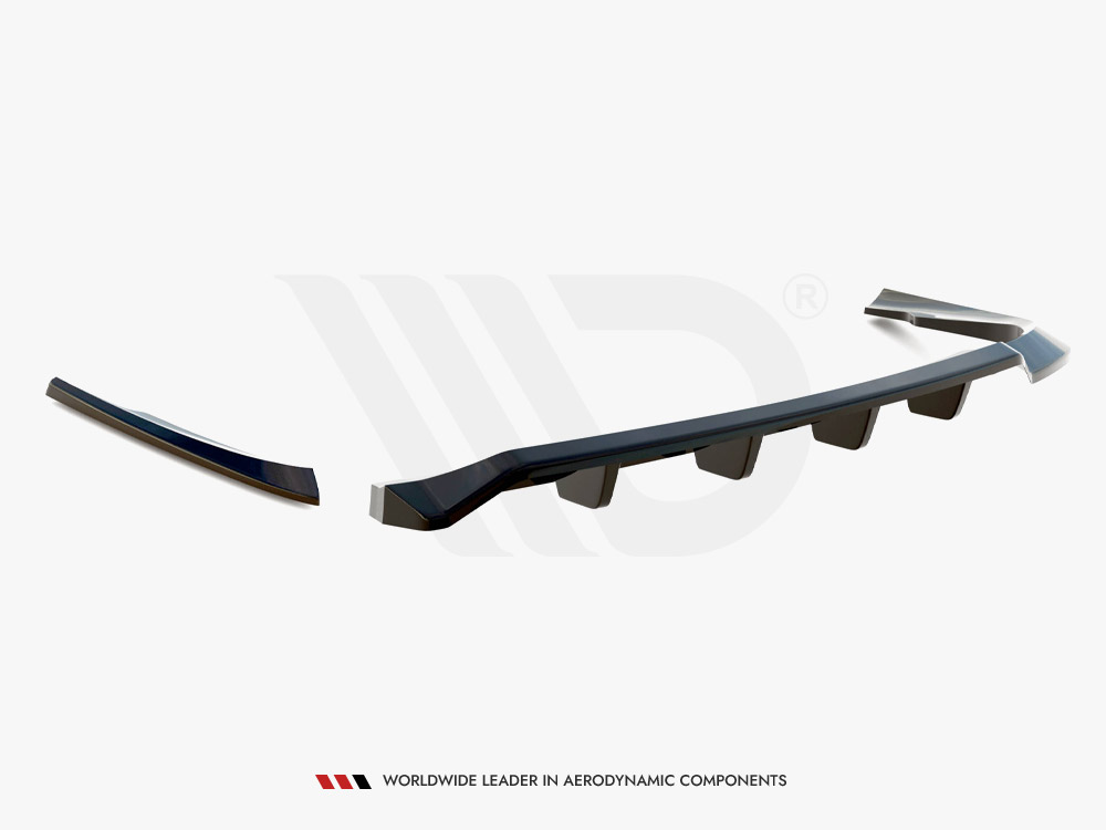 Central Rear Splitter (Vertical Bars) Volvo C70 Mk1 - 7 