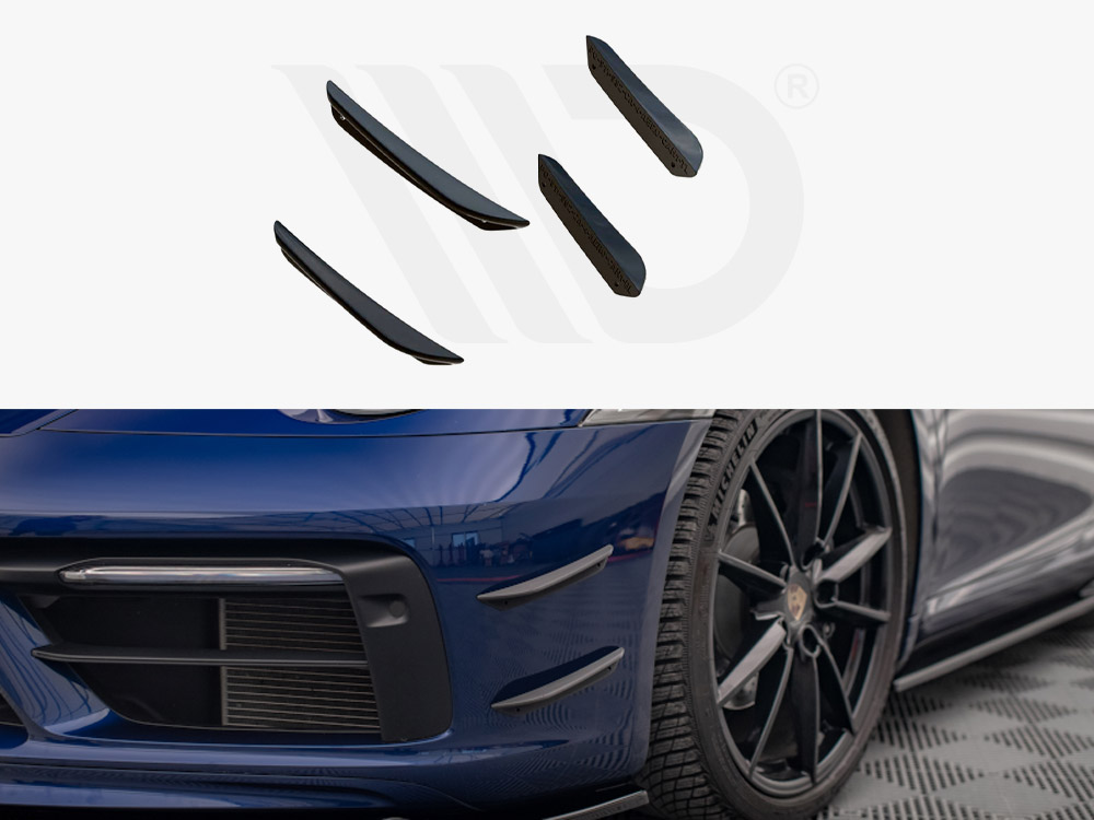 Front Bumper Wings (Canards) Porsche 911 Carrera Aero 992 - 1 