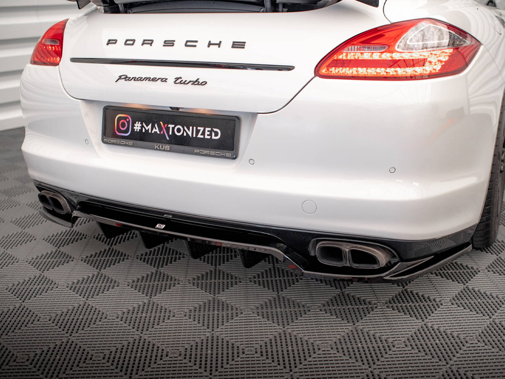 Central Rear Splitter (Vertical Bars) Porsche Panamera Turbo 970 - 3 