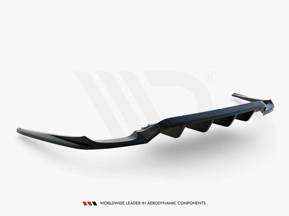 Central Rear Splitter (Vertical Bars) Porsche Panamera Turbo 970 - 7 