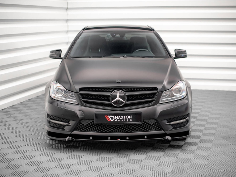 Front Splitter V.1 Mercedes-Benz C Coupe / Sedan / Estate AMG-Line C204 / W204 Facelift / S204 Facelift - 3 