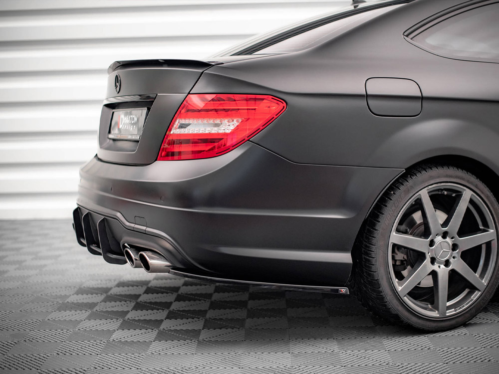 Rear Side Splitters Mercedes-Benz C Coupe / Sedan / Estate AMG-Line C204 / W204 Facelift / S204 Facelift - 3 