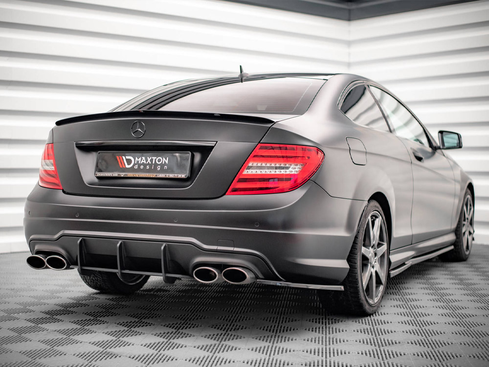 Street Pro Rear Diffuser Mercedes C Coupe AMG-Line C204 - 2 